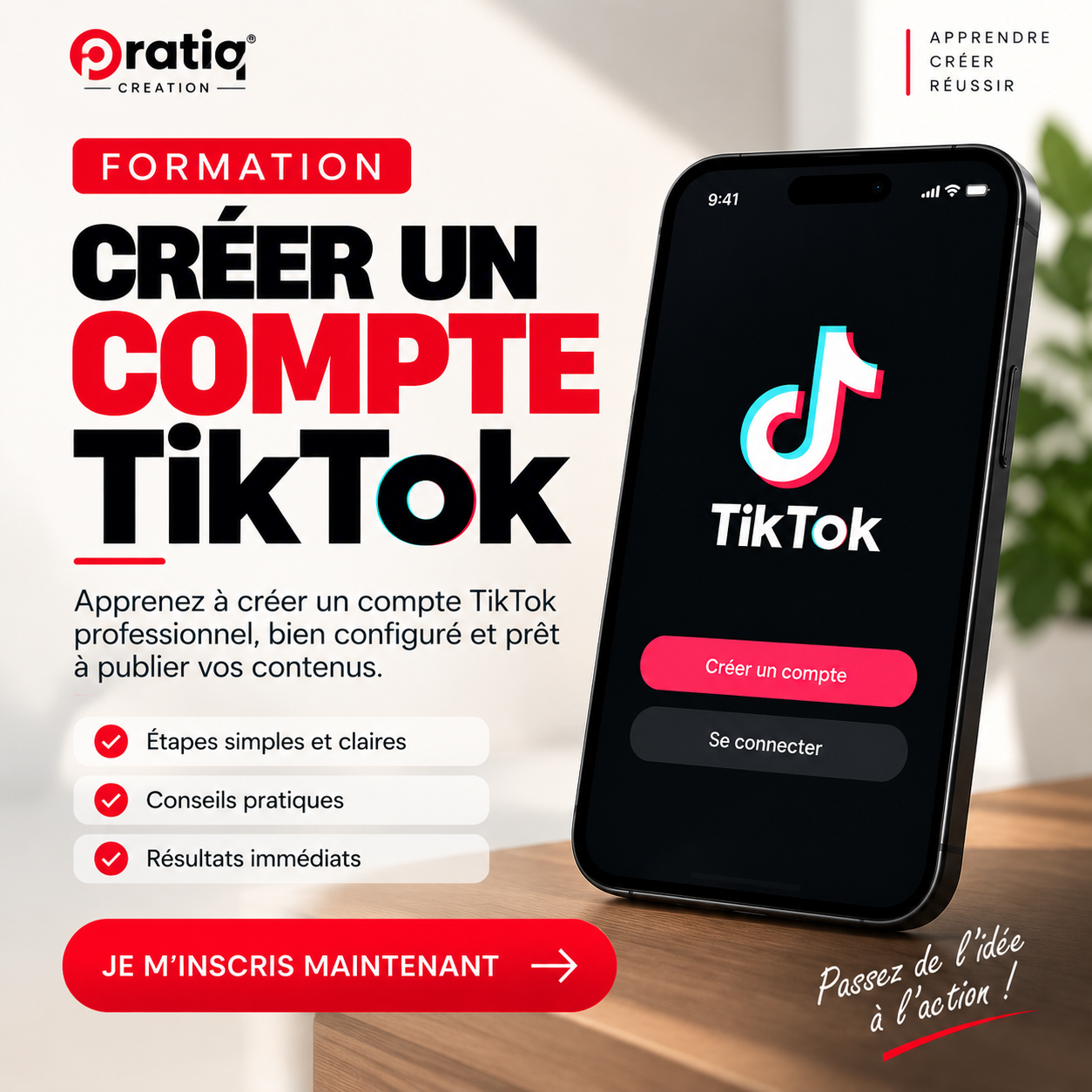 Créer un compte TikTok professionnel